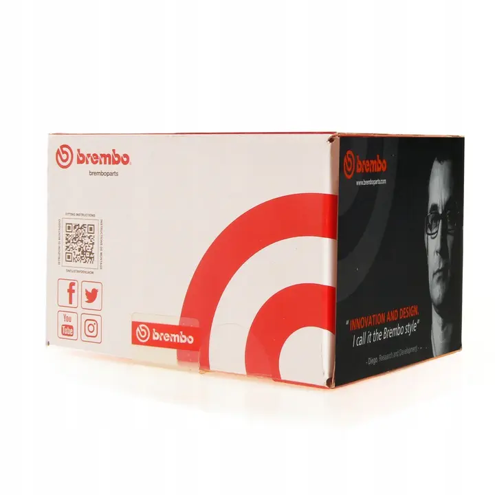 Bremseklosser sett Tesla Model S / Model X / Model 3 │ framaksel - Brembo Brake Pad set with acoustic wear warning Image 2
