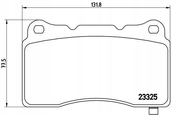 Bremseklosser sett Tesla Model S / Model X / Model 3 │ framaksel - Brembo Brake Pad set with acoustic wear warning Image 3