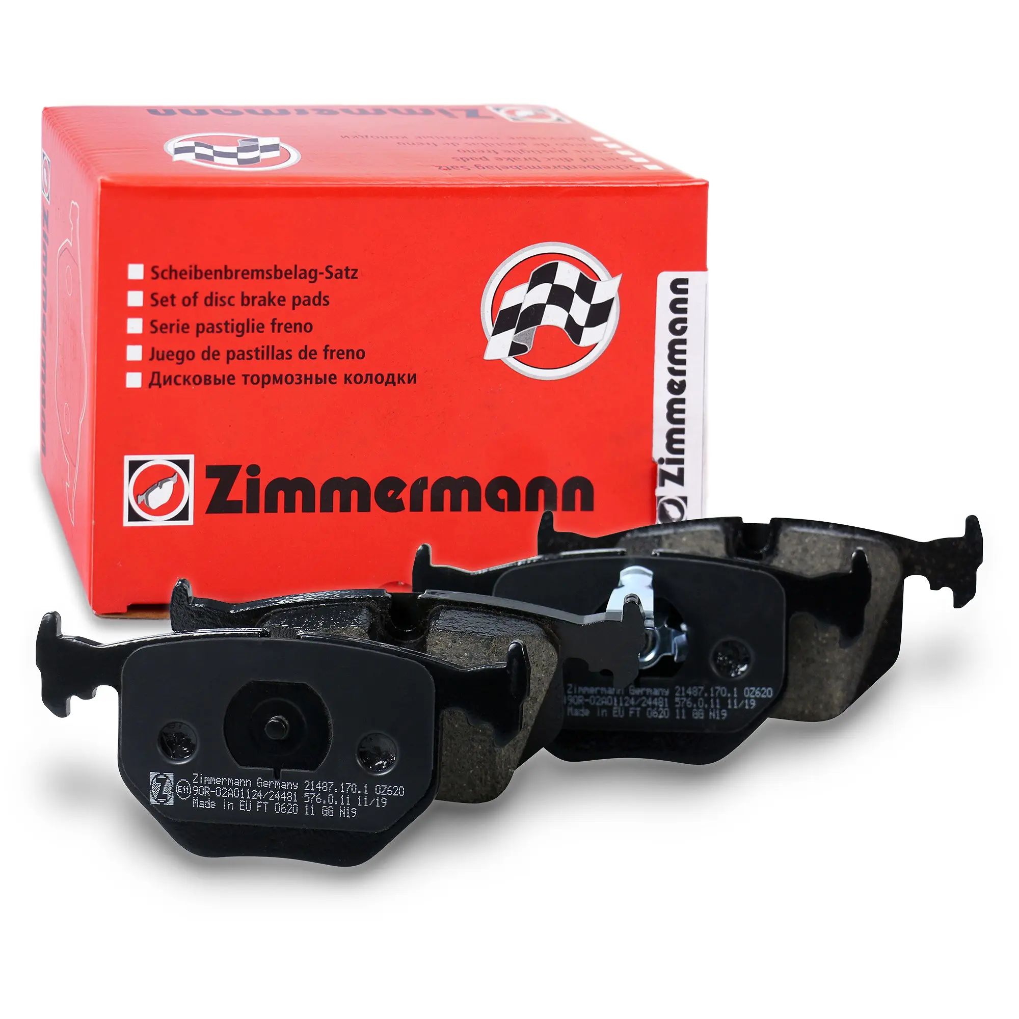 Bremseklosser sett ZIMMERMANN 21487.170.1 bak