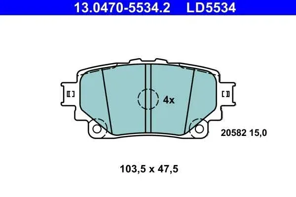Bremseklosser Toyota bZ4X bak