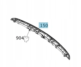 Bremselys Tredje Mercedes-Benz C (S204) Stasjonsvogn │ Genuine Hight Mount Third Stoplamp – bilde 3