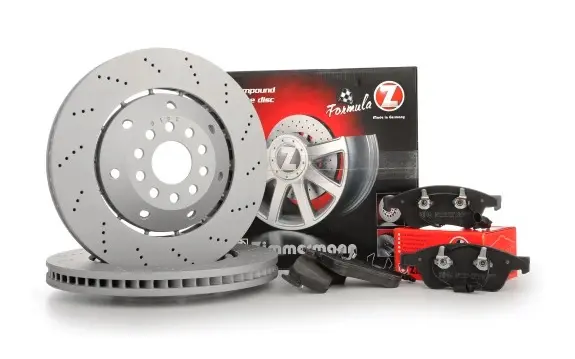 Bremsesett Audi RS4 B5 Quattro │ framaksel - Zimmermann Formula Z Brakes Perforated