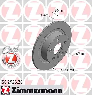 Bremsesett bak BMW i3 2013 - 2022 │ ZIMMERMANN Coat-Z – bilde 2