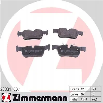 Bremsesett bak BMW i3 2013 - 2022 │ ZIMMERMANN Coat-Z – bilde 3