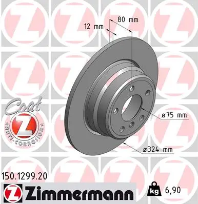 Bremsesett bak ZIMMERMANN BMW X5 (E53) 1999 - 2006 – bilde 7