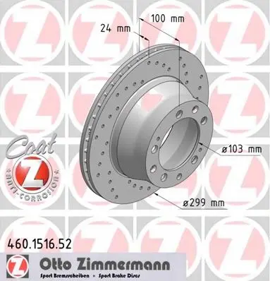 Bremsesett bak ZIMMERMANN Sport PORSCHE 911 (964) – bilde 2