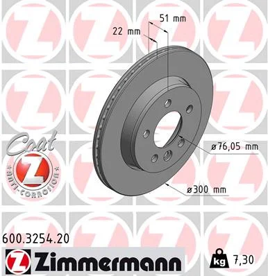 Bremsesett bak ZIMMERMANN VW Amarok - 300mm – bilde 2