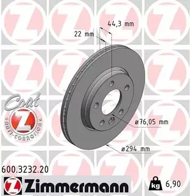 Bremsesett bak ZIMMERMANN VW T5 / VW T6 – bilde 6