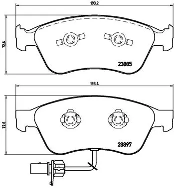 Bremsesett foran Brembo Audi A8 D3 – bilde 3