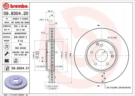 Bremsesett foran Brembo Mercedes-Benz – bilde 4
