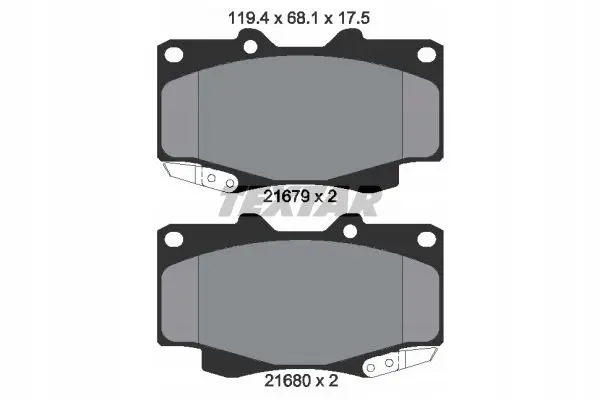 Bremsesett foran Textar TOYOTA HILUX VII 297mm – bilde 3