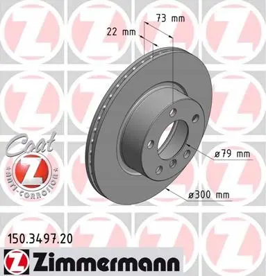 Bremsesett foran ZIMMERMANN BMW 3 (F30/F31) 2011 - 2018 – bilde 2