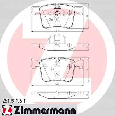 Bremsesett foran ZIMMERMANN BMW 3 (F30/F31) 2011 - 2018 – bilde 3