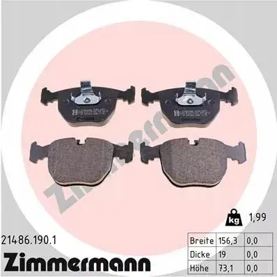 Bremsesett foran ZIMMERMANN BMW X3 (E83) / BMW X5 (E53) Image 7