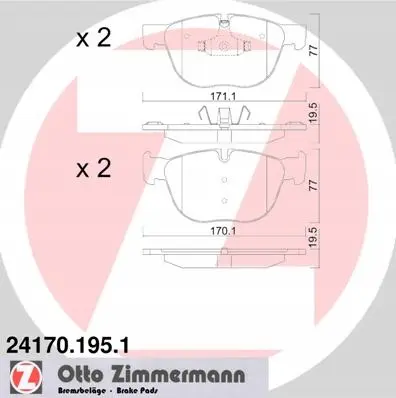 Bremsesett ZIMMERMANN Sport BMW X5 (E70) 348mm │ foran + bak – bilde 3