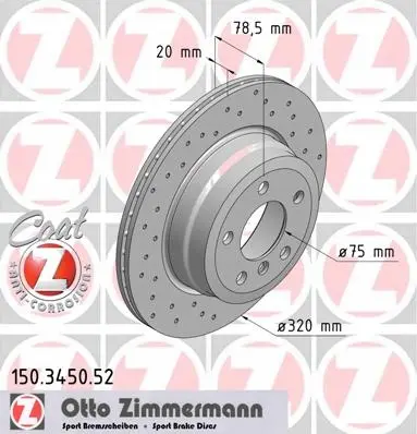 Bremsesett ZIMMERMANN Sport BMW X5 (E70) 348mm │ foran + bak – bilde 4