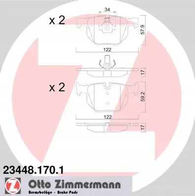 Bremsesett ZIMMERMANN Sport BMW X5 (E70) 348mm │ foran + bak – bilde 5