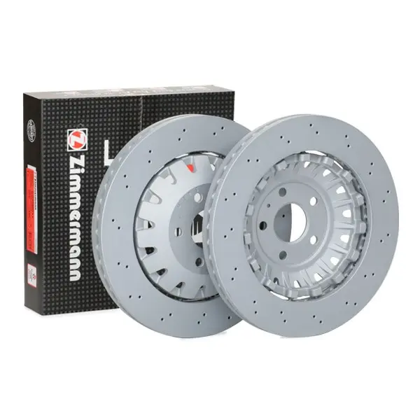 Bremseskive Audi RS3 (8V) Quattro │ framaksel - Zimmermann Formula Z Brake Disc Perforated