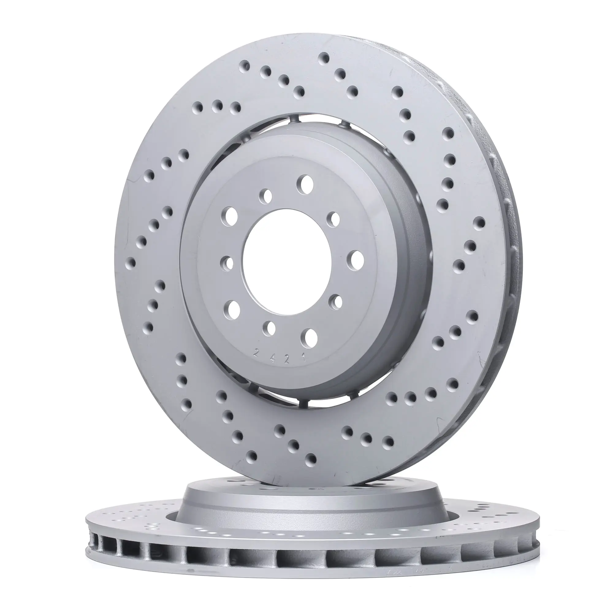 Bremseskive BMW M3 (E46) / M32 Z3 Z4 (E85/E86) │ framaksel høyre - ATE Brake Disc Perforated / Vented, Two-piece brake disc Image 2