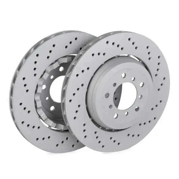 Bremseskive BMW M3 (E46) / M32 Z3 Z4 (E85/E86) │ framaksel høyre - ATE Brake Disc Perforated / Vented, Two-piece brake disc Image 3