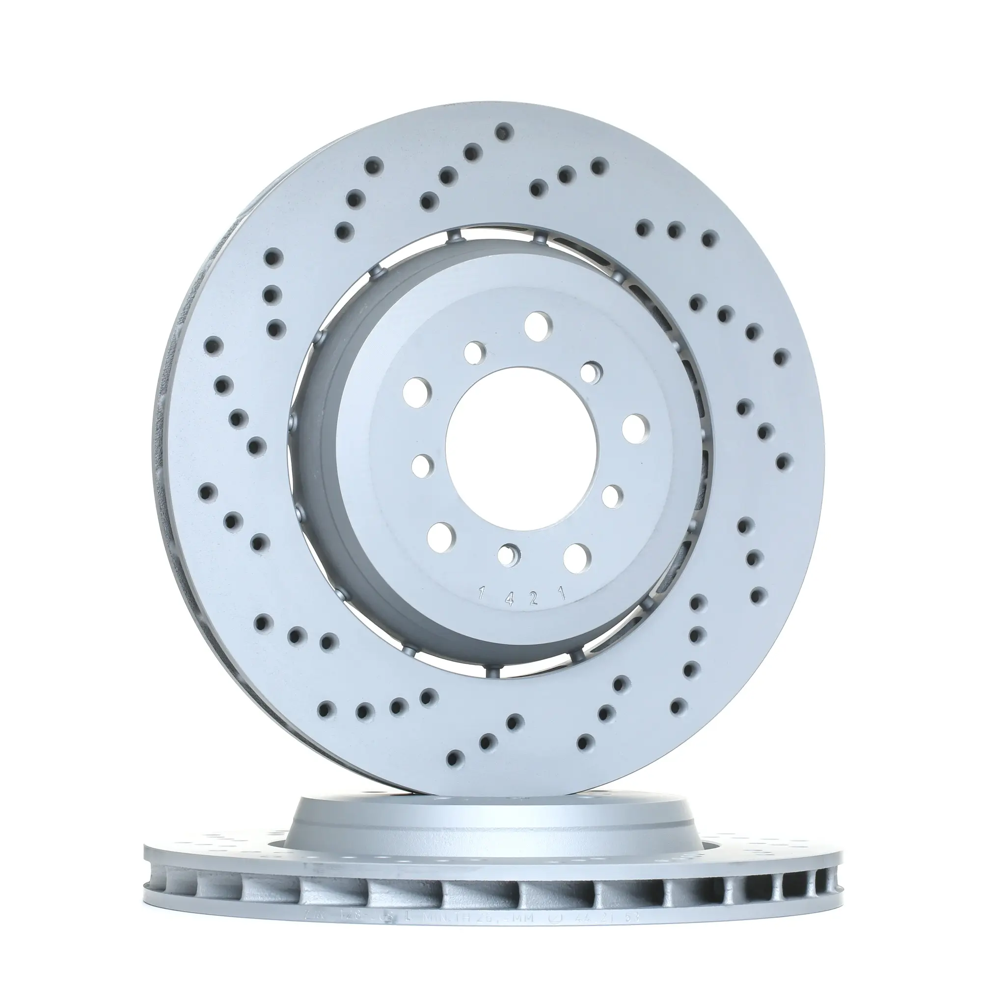 Bremseskive BMW M3 (E46) / M32 Z3 Z4 (E85/E86) │ framaksel venstre - ATE Brake Disc Perforated / Vented, Two-piece brake disc Image 2