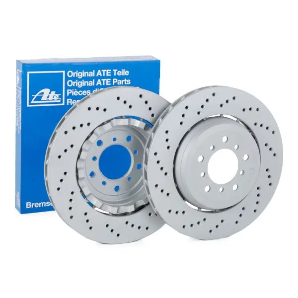 Bremseskive BMW M3 (E46) / M32 Z3 Z4 (E85/E86) │ framaksel venstre - ATE Brake Disc Perforated / Vented, Two-piece brake disc Image 5