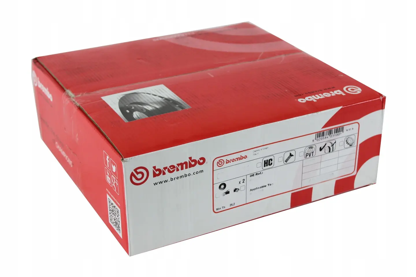 Bremseskive Tesla Model S / Model X │ framaksel - Brembo Coated Disc Line Image 3