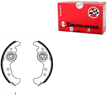 Bremseskosett for håndbrems Toyota Land Cruiser 90 / 120 / 150 │ Zimmermann Brake Shoe Set
