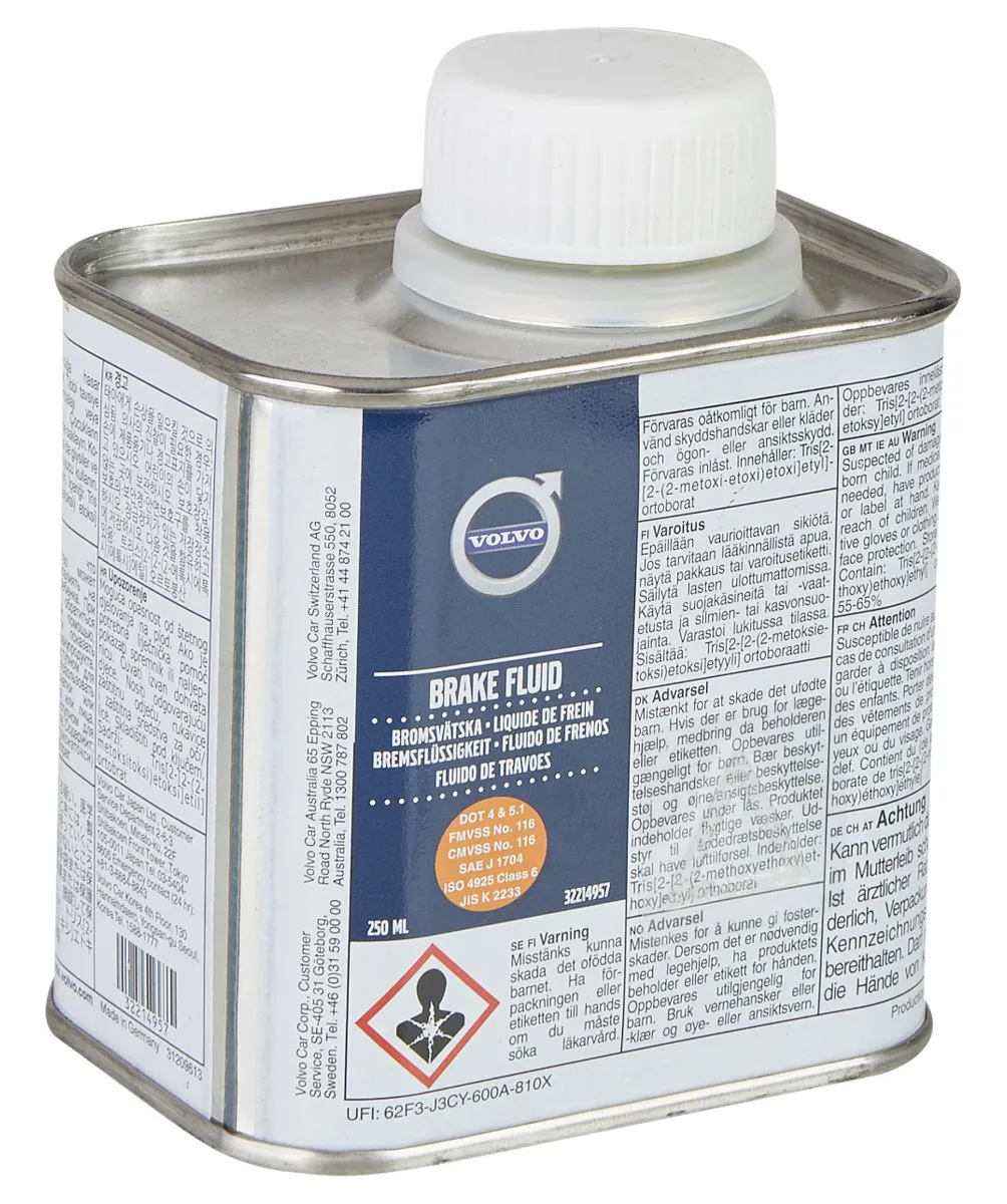 Bremsevæske DOT 4 / DOT 4+ Volvo │ Genuine® Brake Fluid - 250 ml