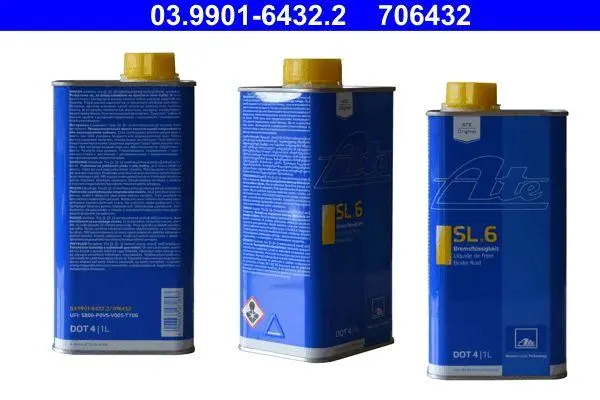 Bremsevæske DOT 4 SL.6 ATE Low Viscosity │ Brake fluid OE Replacement - 1L Image 3
