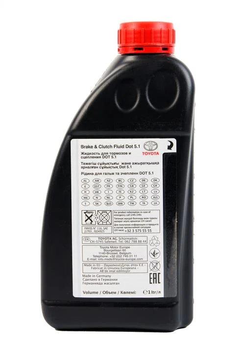 Bremsevæske DOT 5.1 Toyota Brake and Clutch | Genuine® Toyota Brake Fluid - 1L – bilde 2