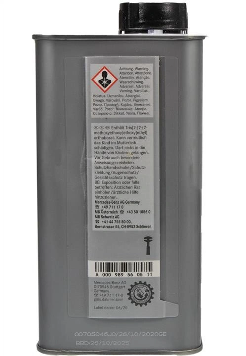 Bremsevæske Mercedes-Benz DOT 4 Plus MB 331.0 │ Genuine® Brake Fluid   - 1L Image 5