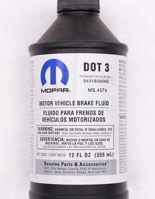 Bremsevæske Mopar DOT 3 │ Genuine® - 355 ml – bilde 2