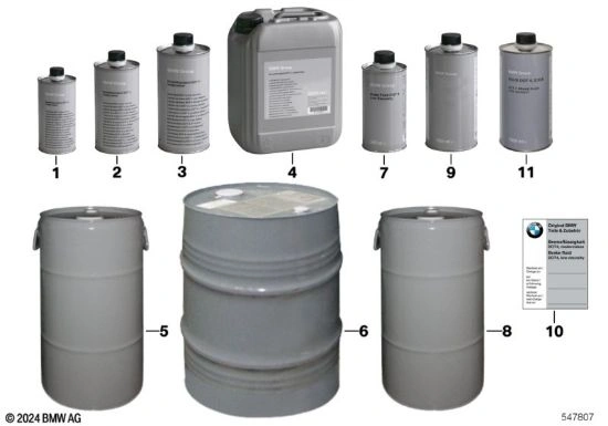 Bresmevæske DOT4 LV BMW  Low Viscosity Brake Fluid - 1000 ml – bilde 4