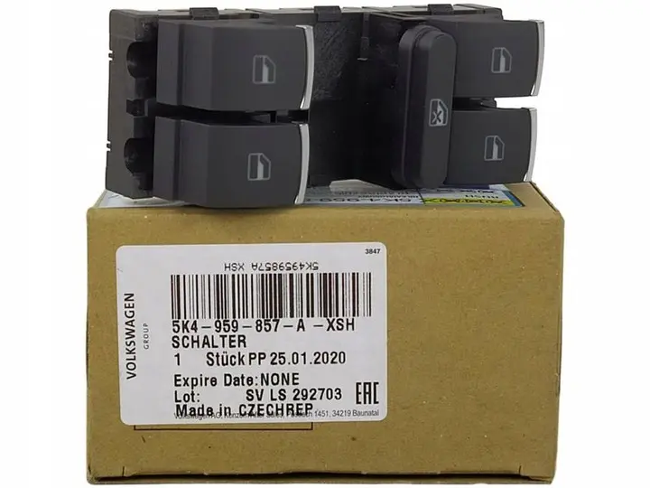 Bryter, vindusheis VW 5K4959857AXSH – bilde 2
