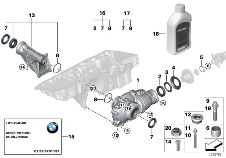 Bunnpanne BMW X5 (E70) LCI / X6 (E71) │ Genuine® Engine Oil Pan – bilde 7