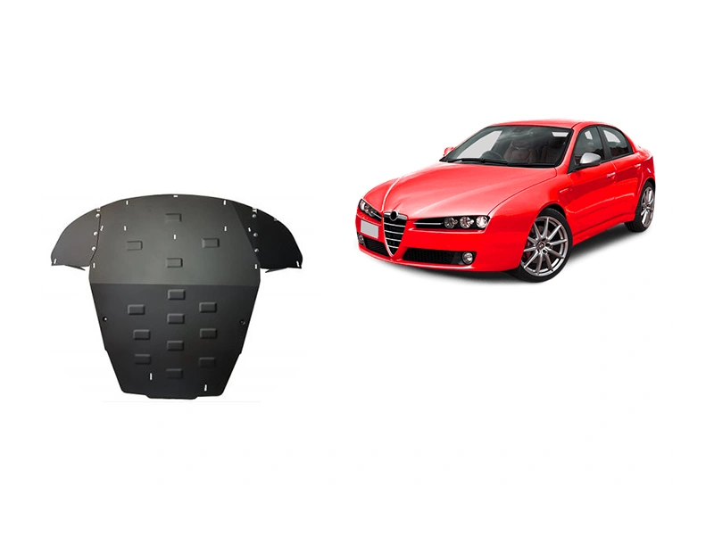 Bunnplate stål Alfa Romeo 159 2004 - 2011 | Motordeksel - Beskyttelse deksel under motor