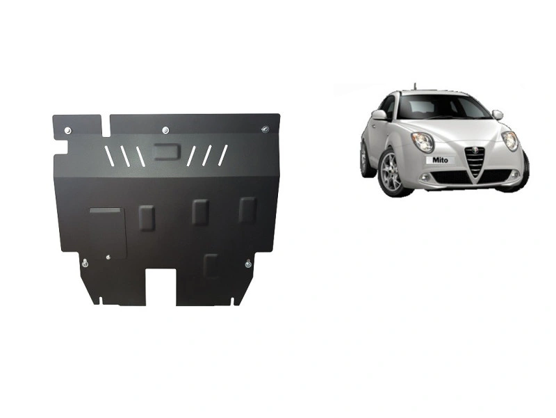 Bunnplate stål Alfa Romeo MiTo 2008 - 2018 │ Motordeksel - Beskyttelse deksel under motor