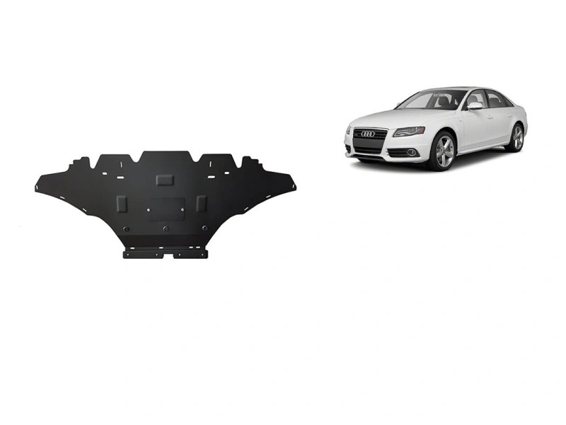 Bunnplate stål Audi A4 B8 2008 - 2015 / Audi A5 8T 2007 - 2016 │ Motordeksel - Beskyttelse deksel under motor