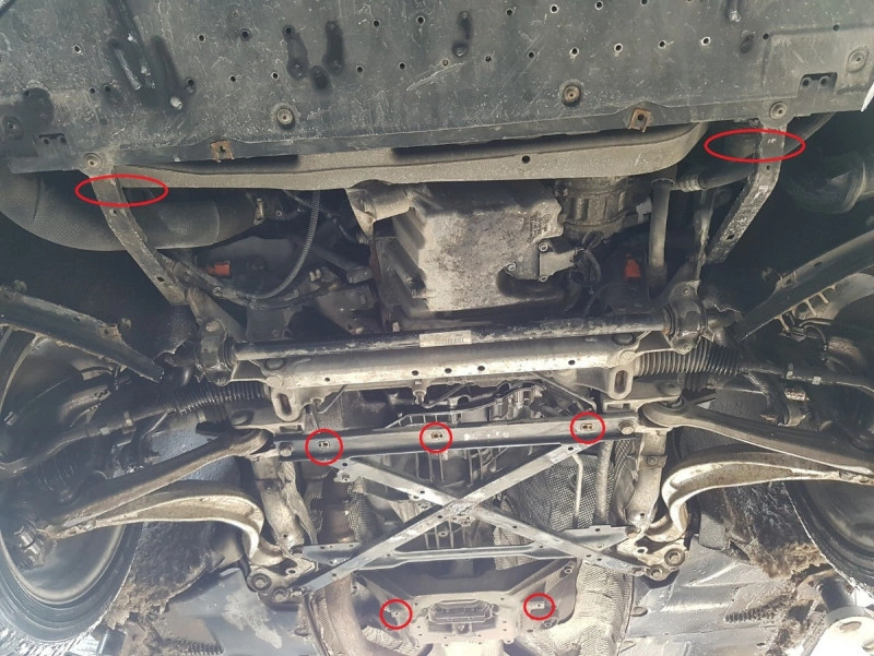 Bunnplate stål Audi A4 B8 2008 - 2015 / Audi A5 8T 2007 - 2016 │ Motordeksel - Beskyttelse deksel under motor – bilde 4