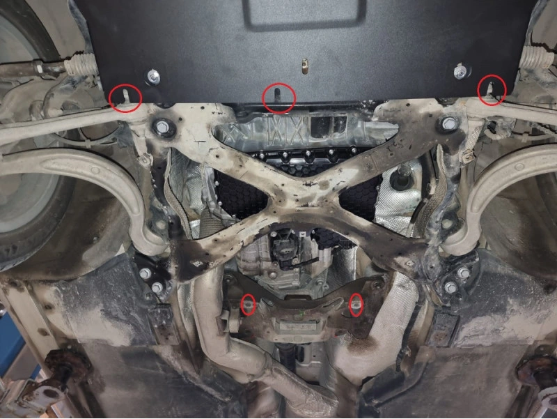 Bunnplate stål Audi A4 B9 2016 -> | Girkassedeksel - Beskyttelse deksel under girkasse – bilde 4