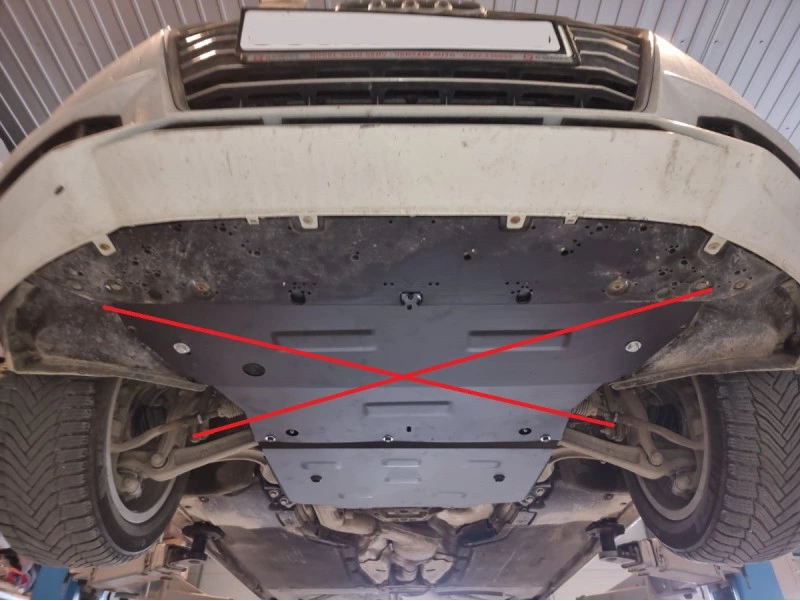 Bunnplate stål Audi A4 B9 2016 -> | Girkassedeksel - Beskyttelse deksel under girkasse – bilde 5