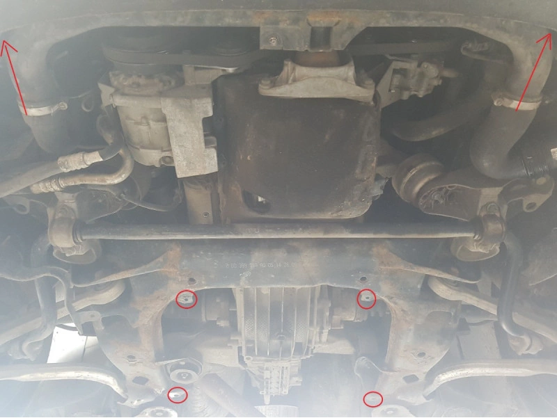 Bunnplate stål Audi A4 / Skoda Superb / VW Passat | Motordeksel - Beskyttelse deksel under motor – bilde 7