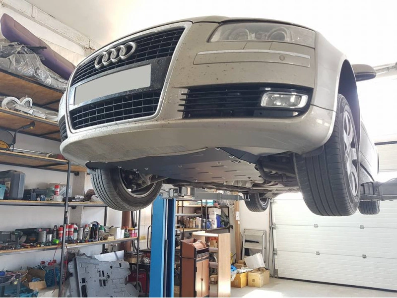 Bunnplate stål Audi A8 D3 2002 - 2010 | Motordeksel - Beskyttelse deksel under motor – bilde 7