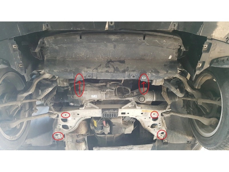 Bunnplate stål BMW 1 (E81/E87) 2004 - 2011 | Motordeksel - Beskyttelse deksel under motor – bilde 4