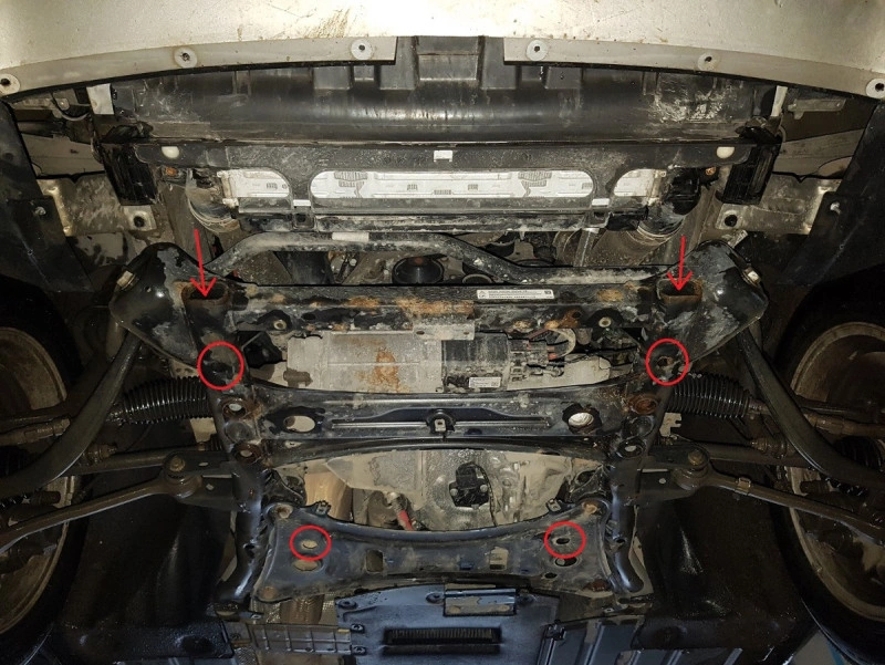 Bunnplate stål BMW X3 (F25) 2010 - 2017 / BMW X4 (F26) 2014 - 2019 │ Motordeksel - Beskyttelse deksel under motor – bilde 6