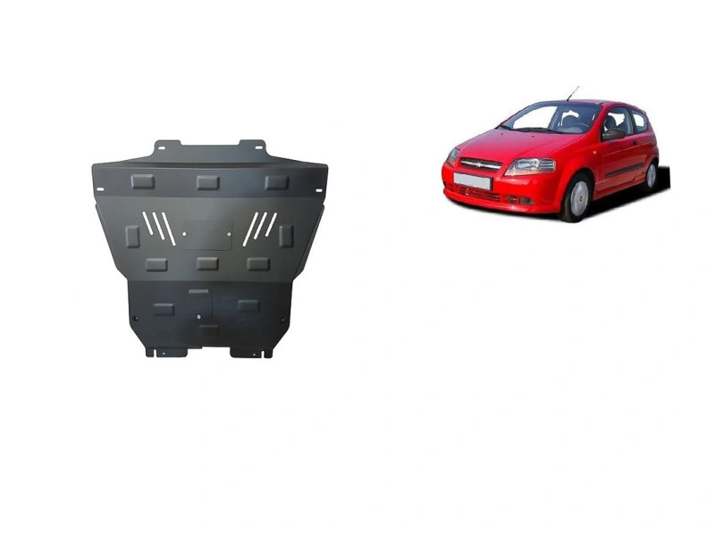 Bunnplate stål Chevrolet Kalos 2004 - 2008 | Motordeksel - Beskyttelse deksel under motor