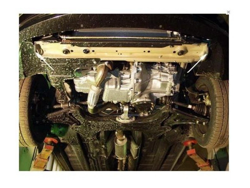 Bunnplate stål Chevrolet Kalos 2004 - 2008 | Motordeksel - Beskyttelse deksel under motor – bilde 3