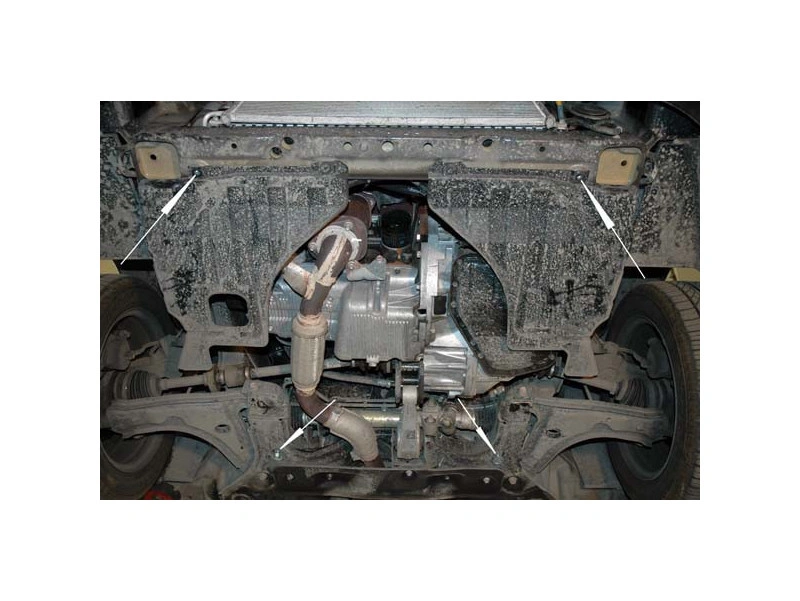 Bunnplate stål Chevrolet Lacetti / Nubira 2004 - 2009 | Motordeksel - Beskyttelse deksel under motor – bilde 4
