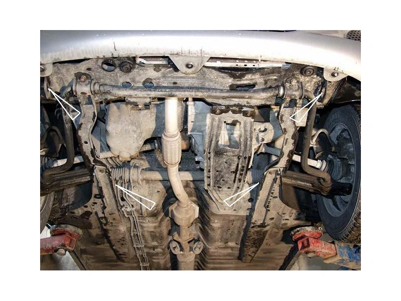 Bunnplate stål Chevrolet Spark 2005 - 2009 | Motordeksel - Beskyttelse deksel under motor – bilde 3